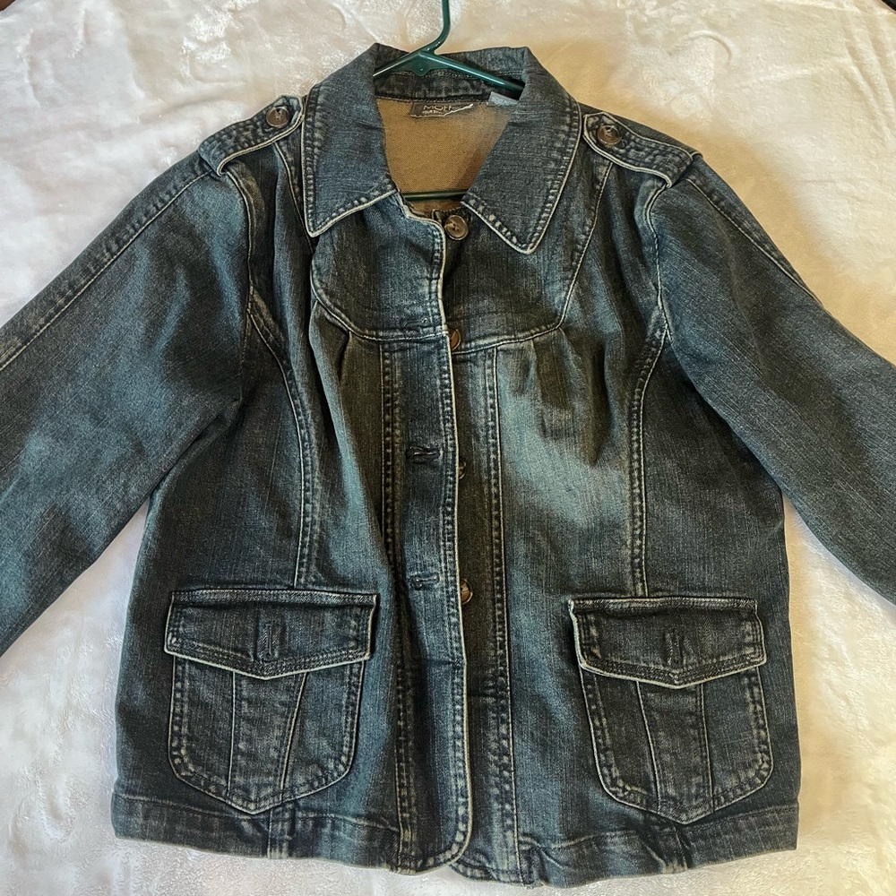 Motto Dark Denim Jacket